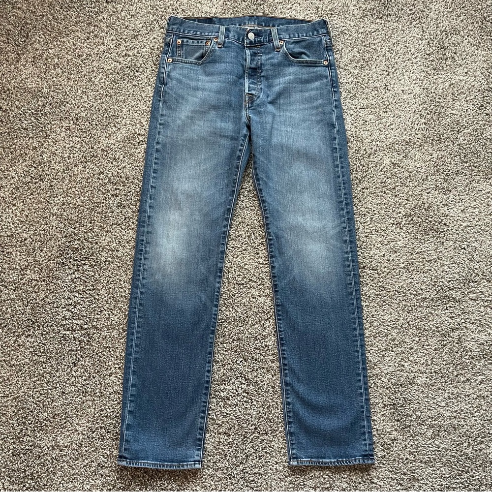 Levi's 501 Original Fit Medium Wash Stretch Denim Jeans 30x32
